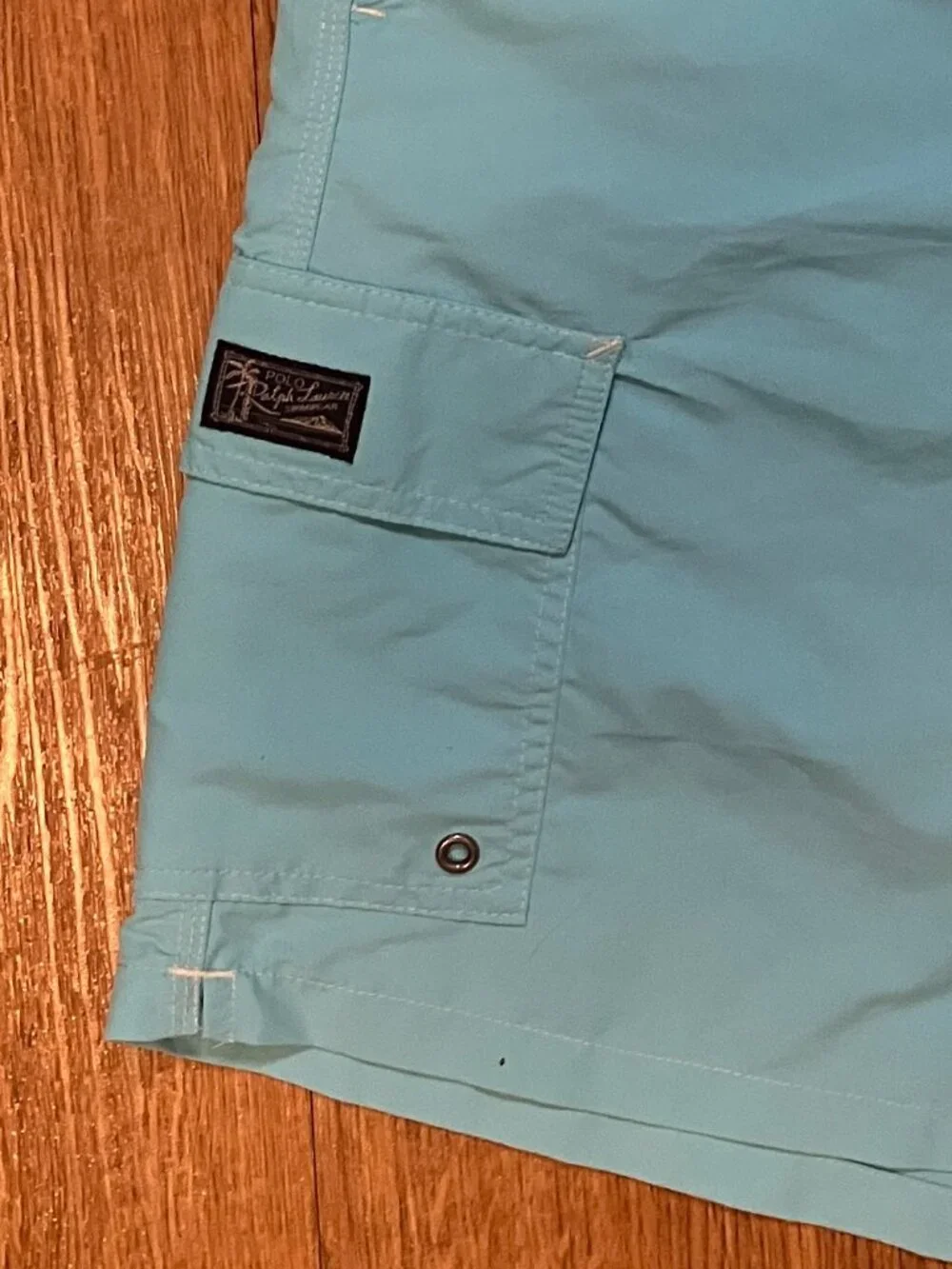 Polo Ralph Lauren Kailua Classic Fit Swim Trunks Mens XL 8.5 Inseam Blue Cargo